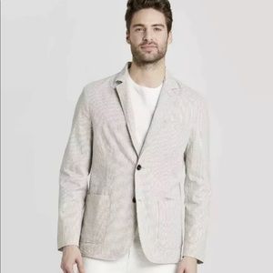 Striped Standard Fit Seersucker Kenwood Blazer